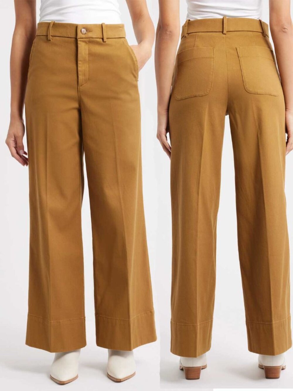 Spanx Stretch Twill Wide Leg Pant LP NWT